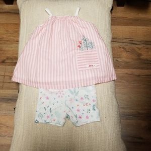 Ellen Degeneres floral/plant tank &shorts